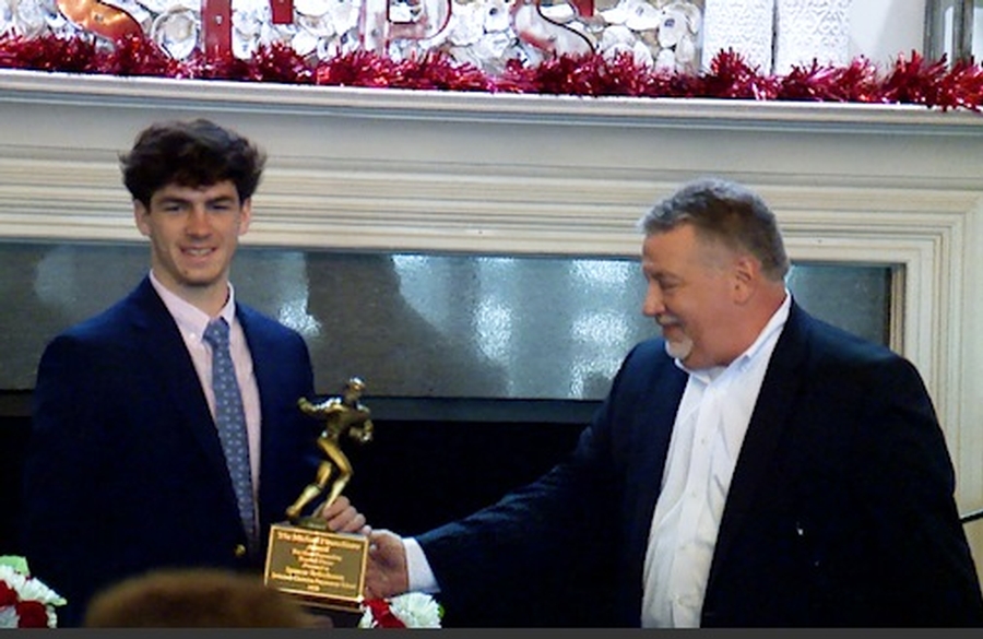 Savannah Christian's Spencer Robicheaux Takes the Handoff for the First Savannah Christian's Spencer Robicheaux Takes the Handoff for the First
